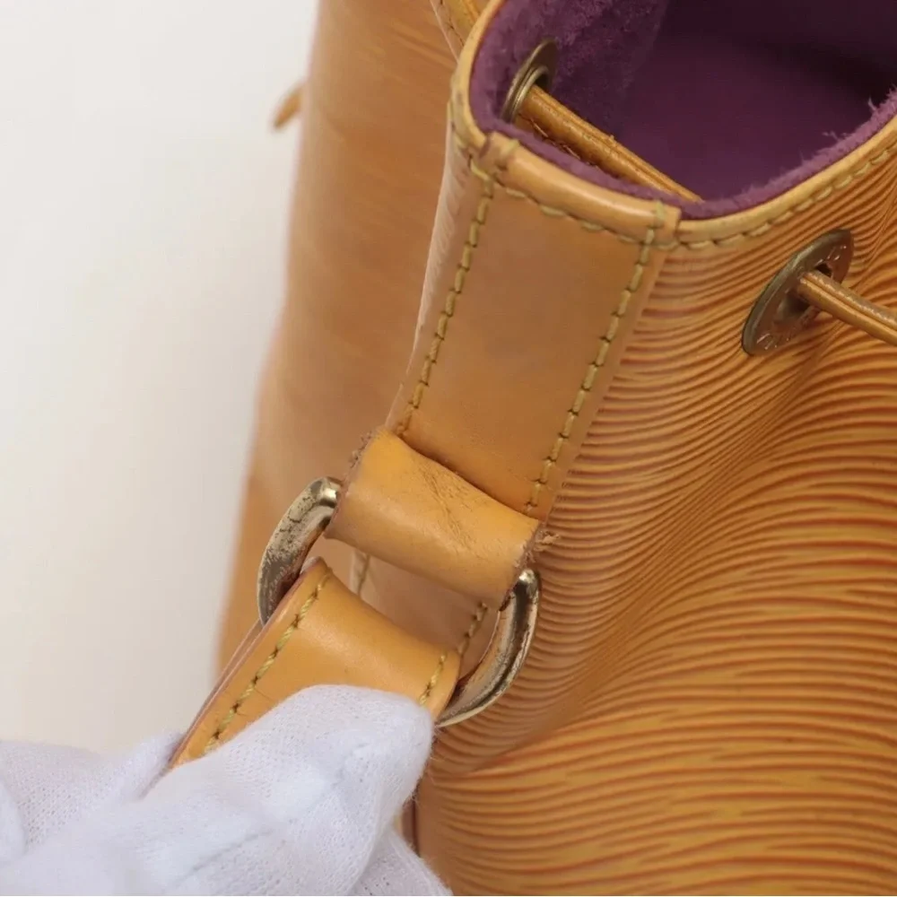 Louis Vuitton Petit Noe Epi Tassili Yellow Shoulder Bucket Bag M44109 - Picture 10 of 12
